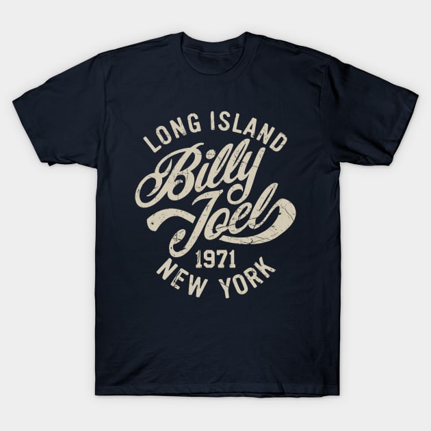 Billy Joel Long Island New York 1971 T-Shirt by RadRetro